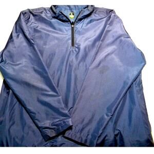 PGA Tour Pro Series Men's XXL Navy 1/4 Zip Breathable Lined Windbreaker Jacket